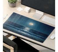 Motivational Mouse Pad Full Moon Over The Ocean Waves Mouse Pad Funny Office Supplies Funny Mouse Pads For Work