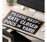 Motivational Mouse Pad Keep Gate Closed For Yard Dogs Mouse Pad Large Desk Mat Funny Desk Accessories For Work