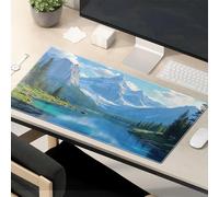 Motivational Mouse Pad Mountain Lake Reflections: Serenity And Beauty Mouse Pad Funny Office Supplies Funny Mouse Pads For Work