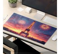 Motivational Mouse Pad Parisian Night: Eiffel Tower With Fireworks Mouse Pad Funny Office Supplies Funny Mouse Pads For Work