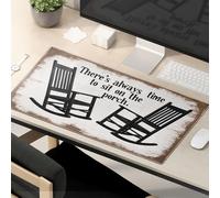 Motivational Mouse Pad Relaxation On The Porch: Time To Sit Down Mouse Pad Large Desk Mat Funny Desk Accessories For Work