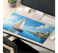 Motivational Mouse Pad Sailing Boat By The Lighthouse Mouse Pad Funny Office Supplies Funny Mouse Pads For Work