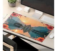 Motivational Mouse Pad Sunset Reflections At The Lake With Flowers Mouse Pad Funny Office Supplies Funny Mouse Pads For Work