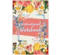 Motivational Notebook for 12 months 6x9 Inches 100 pages: lined paper for writing, for personal use, school, home, college, perfect gift for any occasion.: Fancy flowers pattern on pastel background.