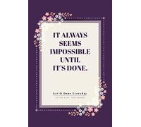 Motivational Notebook with 1-3-5 Rule To-do List: Undated Daily To-do List Planner Journal with inspirational quote from Nelson Mandela | 6" x 9" | ... Rule | Quad Ruled Paper | 4 Squares Per Inch