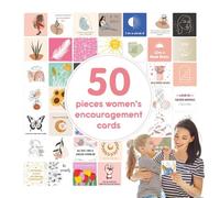 Motivational Notes Cards - Encouragement Cards, 50 Encouraging Greeting Cards | Motivational Quote Cards, Positive Kindness Cards for Women and Girls