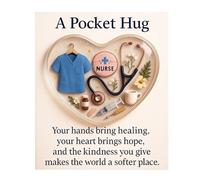 Motivational Nurse Hug Keepsake 2D Acrylic Inspiration Card Portable Encouragement Gift For Nursing Students Health Heroes Hospitali Staff