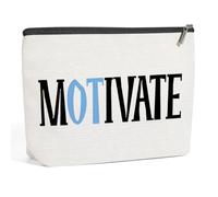 Motivational OT Occupational Therapy Inspirational Gifts for Women Occupational Therapist Assistant Coworker Appreciation Graduation Makeup Bag, Cosmetic Bag Travel Toiletry Bag Skincare Bag,
