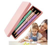 Motivational Pens | 3 Pieces Motivational Writing Tool for Sliding and Original | Decorative for Women - for Emotional Quotes Office Desk Colleagues Teacher Nurse Friends Birthday