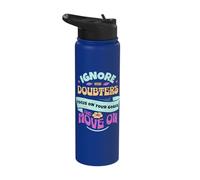 Motivational Positivity Teachers Leaders Youth Workers Kids Stainless Steel Insulated Water Bottle