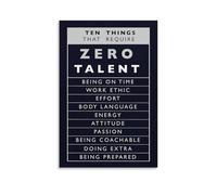 Motivational Posters For Classroom Ten Things That Require Zero Talent Wall Decor For Bedroom Canvas Painting Bathroom Art Wall Decor 08x12inch(20x30cm)