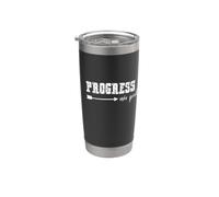 Motivational Progress Over Perfection Stainless Steel Insulated Tumbler
