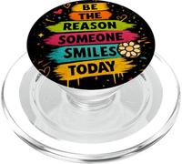 Motivational Quote Be The Reason Someone SMILES Today PopSockets PopGrip for MagSafe