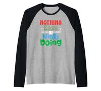 Motivational Quote Empowerment Nothing Easy is Worth Doing Raglan Baseball Tee