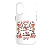 Motivational Quote Flower Design Keep On Going Growing Case for iPhone 17