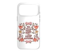 Motivational Quote Flower Design Keep On Going Growing Case for iPhone 17 Pro Max