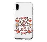 Motivational Quote Flower Design Keep On Going Growing Case for iPhone XS Max