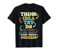 Motivational Quote Motivation Success Inspiration Mindset Value Graphic T-Shirt, Men, Black, XL