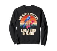 Motivational Quote She Rules Her Life Like A Bird In Flight Sweatshirt