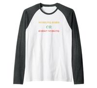 Motivational Quote Tee - Work Hard or Hardly Working Raglan Baseball Tee