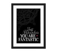 Motivational Quote You Fantastic Large Art Print Poster Wall Decor 18x24 inch Supplied Ready To Hang With Included Mount Brackets