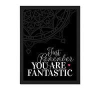 Motivational Quote You Fantastic Large Framed Art Print Poster Wall Decor 18x24 inch