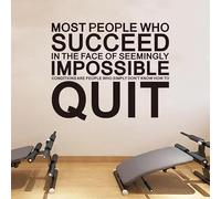 Motivational Quotes Wall Stickers for Office: Gym Inspirational Positive Vinyl Art Wall Decals for Classroom School Bedroom - Most People Who Succeed 18" X 15"