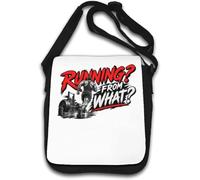Motivational Running and Fitness Challenge Design Shoulder Bag White