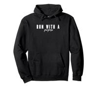 Motivational Running Marathon Runner - Run with a purpose Pullover Hoodie