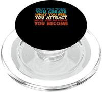 Motivational Saying Inspirational What You Think You Create PopSockets PopGrip for MagSafe