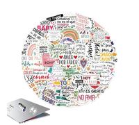 Motivational Stickers | Affirmation Quotes Sticker for Daily Elevation | Colorful and Encouraging Inspirational Quotes | Ideal Sticker Pack for Magazines, co