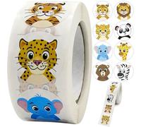 Motivational Stickers for Children Reward Roll 2.5 cm Pack of 500 8 Patterns 22947