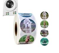 Motivational Stickers Roll - 500 Labels for Kids, Animal Cartoon Designs, Class Supplies Alla, Fun Learning Tools | Inc Stickers