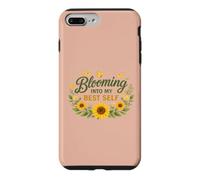 Motivational Sunflower Floral Self-Growth, Positive Mindset Case for iPhone 7 Plus/8 Plus