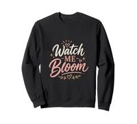 Motivational Sunflower Floral Self-Growth, Positive Mindset Sweatshirt