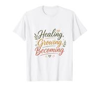 Motivational Sunflower Floral Self-Growth, Positive Mindset T-Shirt