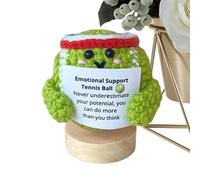 Motivational Support Crochet | Inspirational Handmade Knitted Ball - Motivational Support Crochet Ball with Inspirational Quote for Home, Workplace, Housewarming, Desktop