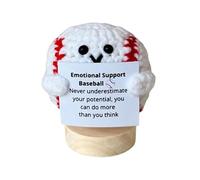 Motivational Support Plush | Inspirational Quote Knitting Ball - Motivational Support Crochet Ball with Inspirational Quote for Home, Workplace, Housewarming, Desktop