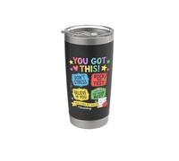 Motivational Test Educator Teaching Student School Test Day Stainless Steel Insulated Tumbler