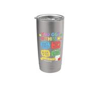 Motivational Test Educator Teaching Student School Test Day Stainless Steel Insulated Tumbler