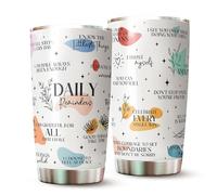 Motivational Tumbler - Gifts of Inspiration - Mental Heath Gifts - Positive Self Love Tumbler - Positive Affirmations Tumbler - Daily Reminders Tumbler - Gift for Friend, Coworkers - Tumbler 20 Oz
