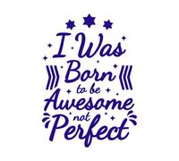 Motivational Typography Quotes Fine Carving Stickers 50.4x71.1cm Glass Stickers DarkBlue