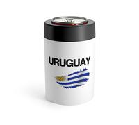 Motivational Uruguay Prideful Appreciation Puns Women Men Hispanic Illustration Uruguayan Flag Latin America Can Holder 12oz