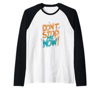 Motivational Vibe Progress Mindset Don't Stop Me Now Raglan Baseball Tee