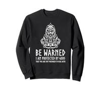 Motivational Viking Mythology - Odin - Protected By Gods Sweatshirt