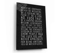 MOTIVATIONAL WALL ART, Inspirational Poster Print, Entrepreneur Quotes Print, Office Canvas, Never Be Ordinary Art, Motivate Quotes Print
