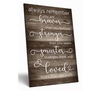 Motivational Wall Art Sign Plaque Inspire Every Day Vibrant Print Always Remember A4 Wooden Home Décor Uplifting Decoration