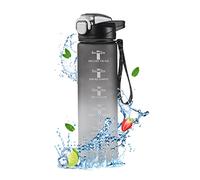 Motivational Water Bottle,1000ml Water Bottle With Time Markings,Suitable For Sports Office Camping Plastic Beverage Bottles For Schools, Reusable Hydrate Sports Bottles,Suitable For Girls And Boys