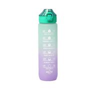 Motivational Water Bottle, Water Bottle with Time Marking | Water Bottle with Time Marker and Silicone Tracker | 1000ml Leakproof Fitness Sports Water Cup, Portable Water Container