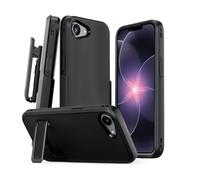 MOTIVE Designed for iPhone 17e Case with Belt Clip, Shell Holster Combo for Apple iPhone 17 E, Slim Rugged Case with Holster, Compatible with MagSafe, Protective Cover & Kickstand 6.1" | Black - 2026